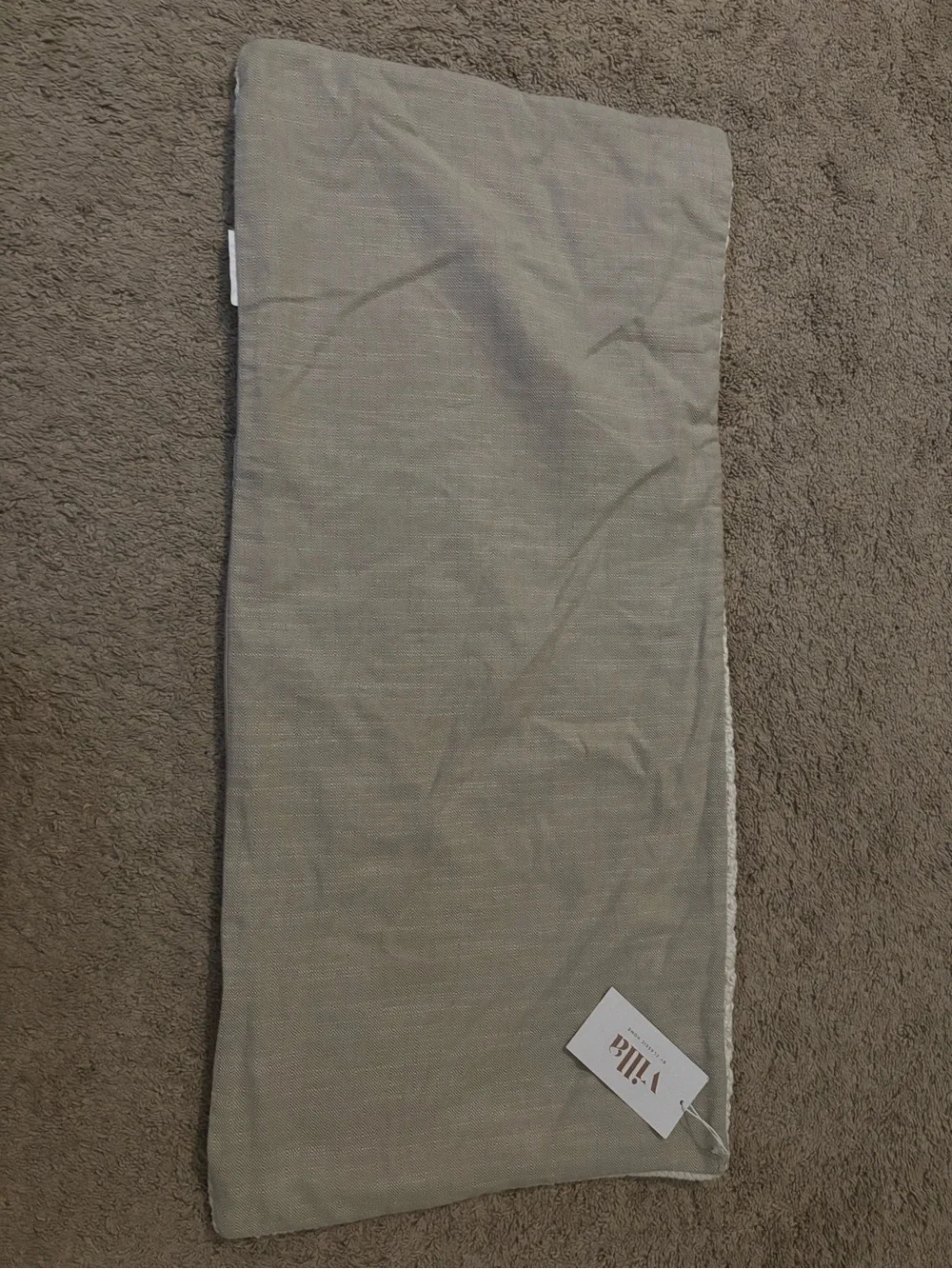 Villa NWT Cream Knit Lumbar Pillow - Neutral Decorative Pillow